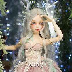 1/4 BJD Dolls Ball Jointed Girl Eyes Makeup Wig Clothes Bare Body/Full Set Gift