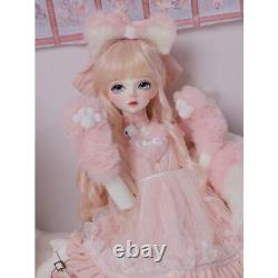 1/4 BJD Dolls Resin Female Bare Ball Jointed Body Eyes Face Makeup Kid Girl Gift