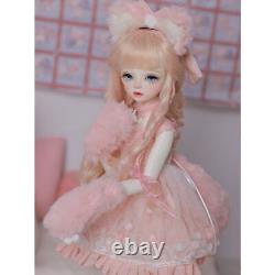 1/4 BJD Dolls Resin Female Bare Ball Jointed Body Eyes Face Makeup Kid Girl Gift