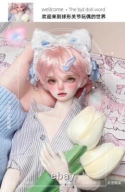 1/4 BJD Dolls Resin Jointed Boy with Face Makeup Eyes Handmade Girl Collect Gift
