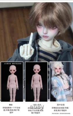 1/4 BJD Dolls Resin Jointed Boy with Face Makeup Eyes Handmade Girl Collect Gift