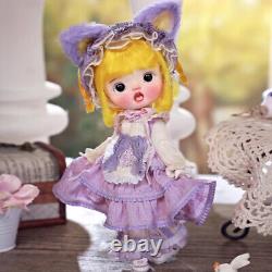 1/6 BJD Doll Face Makeup Eyes Cute Big Eyes Girl Resin Ball Jointed SD Bare Doll