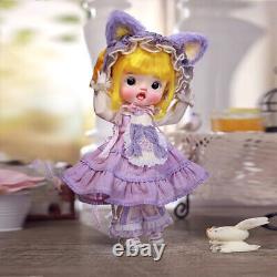 1/6 BJD Doll Face Makeup Eyes Cute Big Eyes Girl Resin Ball Jointed SD Bare Doll