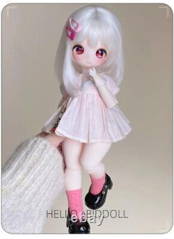 1/6 BJD Doll Full Set Bear Girl Cartoon Eyes Face Makeup Wig Flexible Joint Gift