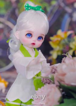 1/6 FULL SET Girl BJD Doll Resin Jointed Dolls Cartoon Eyes Face Make up Clothes