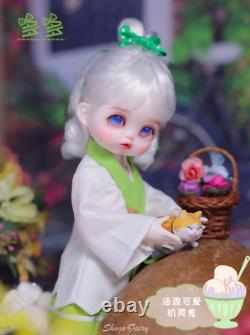 1/6 FULL SET Girl BJD Doll Resin Jointed Dolls Cartoon Eyes Face Make up Clothes