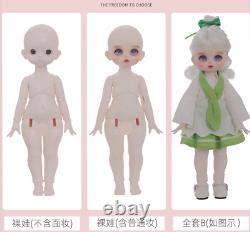 1/6 FULL SET Girl BJD Doll Resin Jointed Dolls Cartoon Eyes Face Make up Clothes