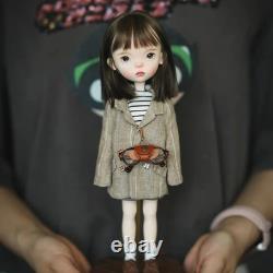 1/6 Full Set BJD Doll Jointed Face Make up Eyes Wig Clothes Landoudou Girl Gift