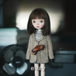1/6 Full Set BJD Doll Jointed Face Make up Eyes Wig Clothes Landoudou Girl Gift