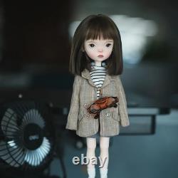 1/6 Full Set BJD Doll Jointed Face Make up Eyes Wig Clothes Landoudou Girl Gift