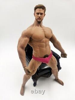 1/6 Muscular Beard Gay Doll Man Doll Pink Underwear Hot Guy Toy GAY Play Gift