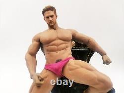 1/6 Muscular Beard Gay Doll Man Doll Pink Underwear Hot Guy Toy GAY Play Gift