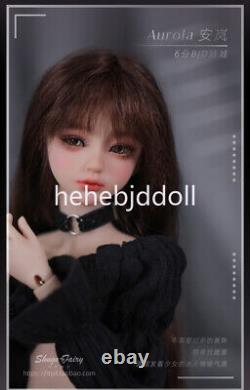 1/6 Pretty Girl BJD Ball Jointed Doll Outfits SD Resin Eyes Wig Face Up FULL SET