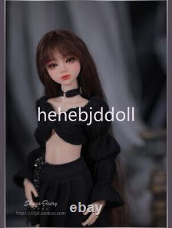 1/6 Pretty Girl BJD Ball Jointed Doll Outfits SD Resin Eyes Wig Face Up FULL SET