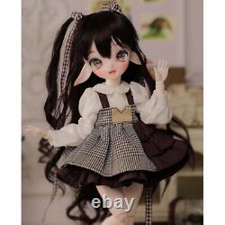 1/6 Resin BJD Doll Kids GIFT Handmade Ball Joint Girl Eyes Hair Full Set Clothes