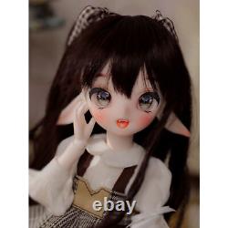 1/6 Resin BJD Doll Kids GIFT Handmade Ball Joint Girl Eyes Hair Full Set Clothes