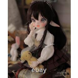 1/6 Resin BJD Doll Kids GIFT Handmade Ball Joint Girl Eyes Hair Full Set Clothes