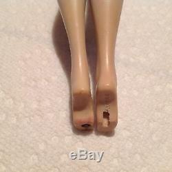#1 Barbie Body In Excellent Condition! Holes In Feet! Rare Nippled Body