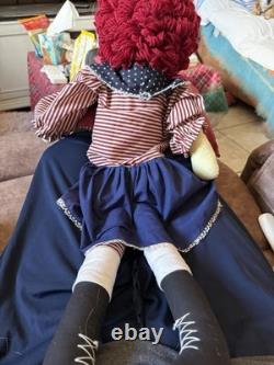 2001 30 Raggedy Ann Stuffed Doll and Pillow Rag Doll