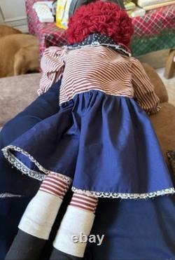 2001 30 Raggedy Ann Stuffed Doll and Pillow Rag Doll