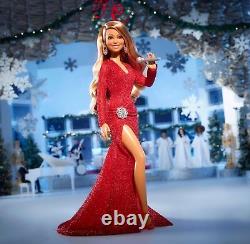 2023 Barbie Signature Mariah Carey Holiday Doll Christmas Red Dress SHIPS NOW