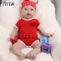 20Cute Big Girl Lifelike Reborn Baby Doll Full Body Silicone Real Touch Gifts
