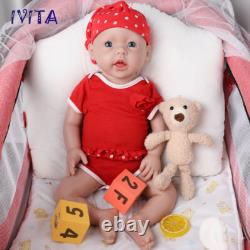 20Cute Big Girl Lifelike Reborn Baby Doll Full Body Silicone Real Touch Gifts