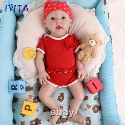 20Cute Big Girl Lifelike Reborn Baby Doll Full Body Silicone Real Touch Gifts