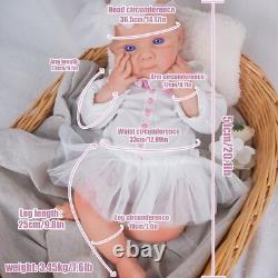 20.1'' solid silicone doll silicone reborn doll silicone girl doll toys gifts