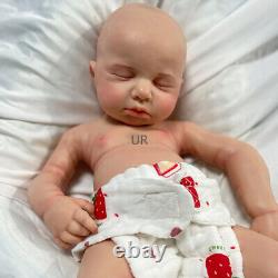 20 Asleep Rebirth Doll Loulou Floppy Lifelike Full Silicone Newborn Baby Girl