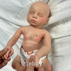 20 Asleep Rebirth Doll Loulou Floppy Lifelike Full Silicone Newborn Baby Girl