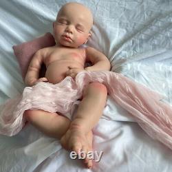 20 Asleep Rebirth Doll Loulou Floppy Lifelike Full Silicone Newborn Baby Girl