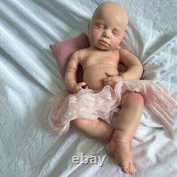 20 Asleep Rebirth Doll Loulou Floppy Lifelike Full Silicone Newborn Baby Girl