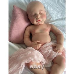 20 Asleep Rebirth Doll Loulou Floppy Lifelike Full Silicone Newborn Baby Girl