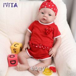 20''Chubby Girl Baby Full Body Silicone Doll Infant Lifelike Reborn Baby Gifts