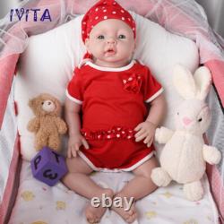 20''Chubby Girl Baby Full Body Silicone Doll Infant Lifelike Reborn Baby Gifts