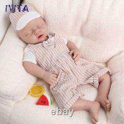 20'' IVITA Silicone Boy Eyes Closed Silicone Reborn Doll Can take a pacifier