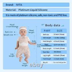 20'' Silicone Reborn Baby Doll Boy Full Body Silicone Doll Chubby Baby