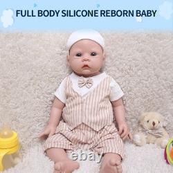 20'' Silicone Reborn Baby Doll Boy Full Body Silicone Doll Chubby Baby