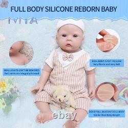 20'' Silicone Reborn Baby Doll Boy Full Body Silicone Doll Chubby Baby