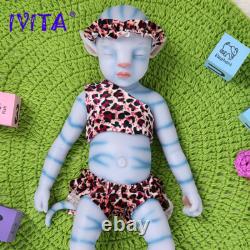 20 Sleeping Avatar Blue and Pink Color Lifelike Full Silicone Floppy Twins Doll