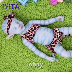 20 Sleeping Avatar Blue and Pink Color Lifelike Full Silicone Floppy Twins Doll