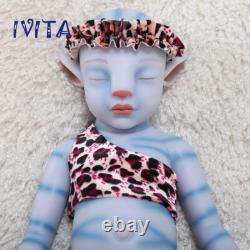 20 Sleeping Avatar Blue and Pink Color Lifelike Full Silicone Floppy Twins Doll
