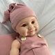 20 Smiley Full Silicone Reborn Baby 8.7lb Weighted Newborn Girl Cuddle Doll