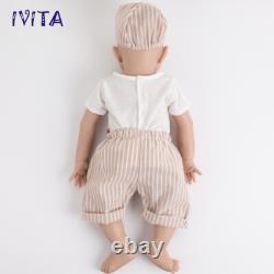 20 inch Full Body Silicone Doll Sleeping Boy Newborn Baby Reborn Baby Xmas Gifts