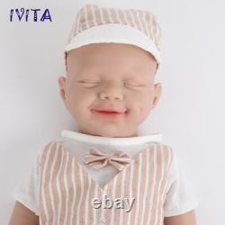 20 inch Full Body Silicone Doll Sleeping Boy Newborn Baby Reborn Baby Xmas Gifts