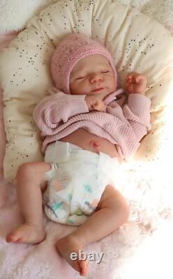 20in Pascale Reborn Baby Girl Full Body Silicone Lifelike Doll Gift for Kids