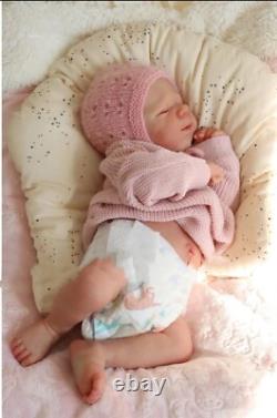 20in Pascale Reborn Baby Girl Full Body Silicone Lifelike Doll Gift for Kids
