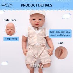 21Lifelike Lovely Big BoySoft Silicone Reborn Baby Big Dolls Birthday Gifts