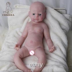 22'' Big Girl Rebirth Baby Full Body Silicone Lifelike Big Doll Real Touch Xmas